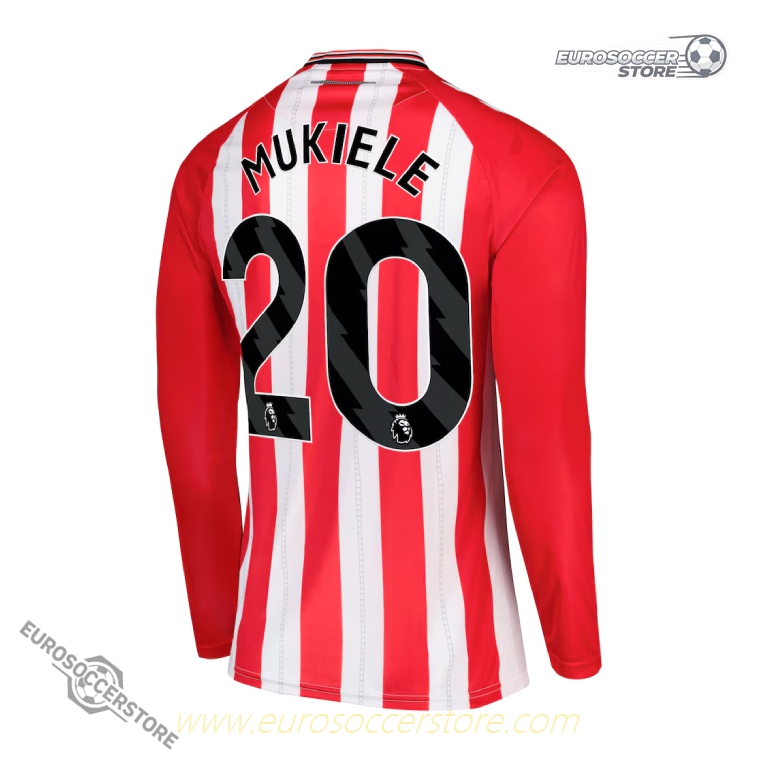 Sunderland 25-26 Home Long Sleeve Jersey MUKIELE 20