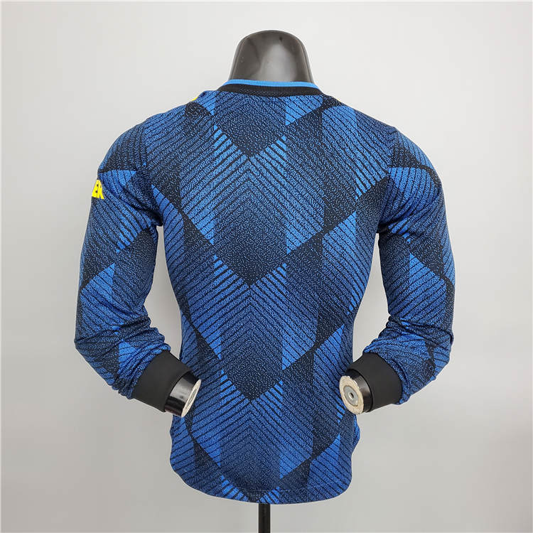 Lightweight Man Utd Manchester United 21-22 Third Blue Soccer Jersey