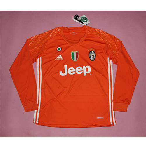 Juventus Orange Goalkeeper 201617 LS Soccer Jersey Shirt - Official