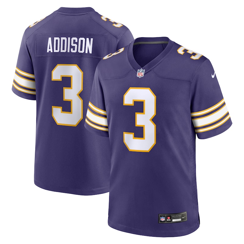 None Jordan Addison Minnesota Vikings Classic Game Jersey Game Day Wea