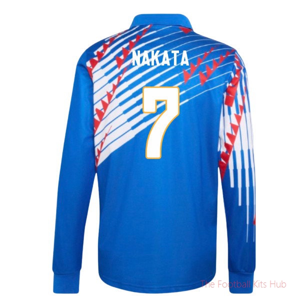 Japan 1993 Long Sleeve Home Shirt Nakata #7 National Team Jersey