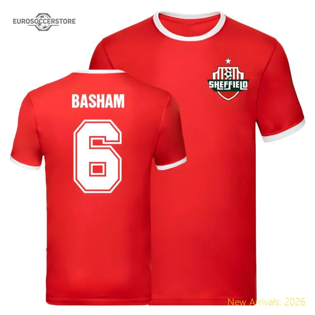 Chris Basham Sheffield United Ringer Tee Red Supporter Version
