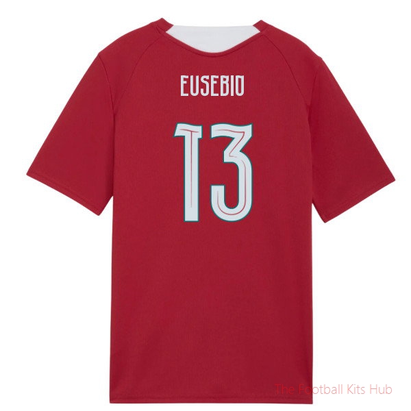 [JED] 2026/27 Portugal Training Jersey (Red) - Kids (Eusebio 13)
