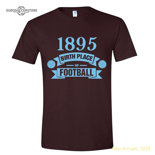 High-quality West Ham Birth Of Football T-shirt (claret)
