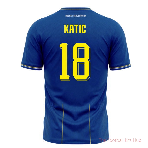 Katic #18 2026-2027 Bosnia and Herzegovina Home Shirt Football Jersey