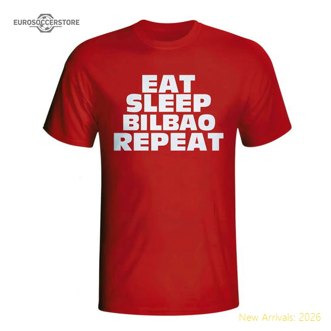 Athletic Bilbao T-Shirt Fan Version For Adults Repeat Football Shirt