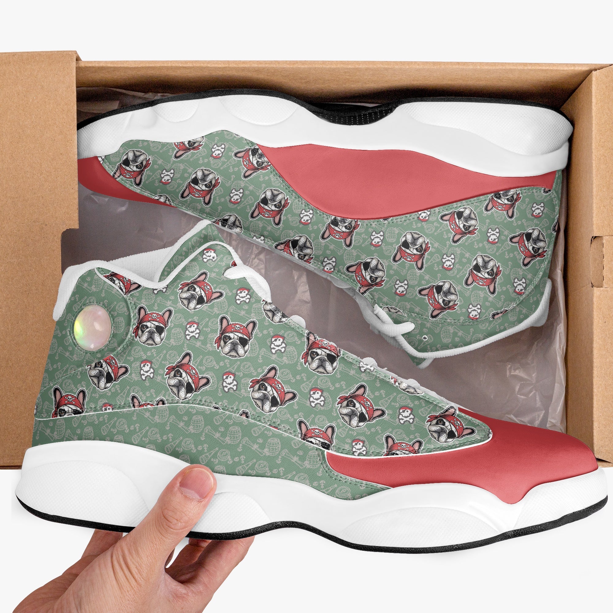 French Bulldog Lover Maximus Basketball Sneakers Gift For Frenchie Fans