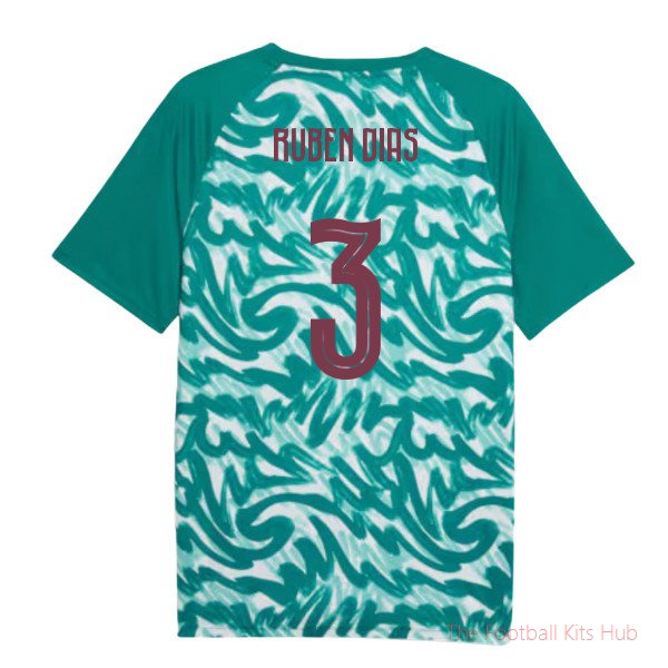 [LK] 2026/27 Portugal Warm Up Jersey (Green) (Ruben Dias 3)