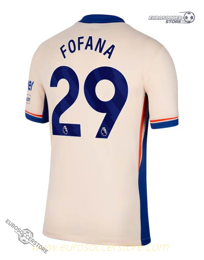 Away Jersey of Fofana, Number 29, for Chelsea in the 24-25 Season