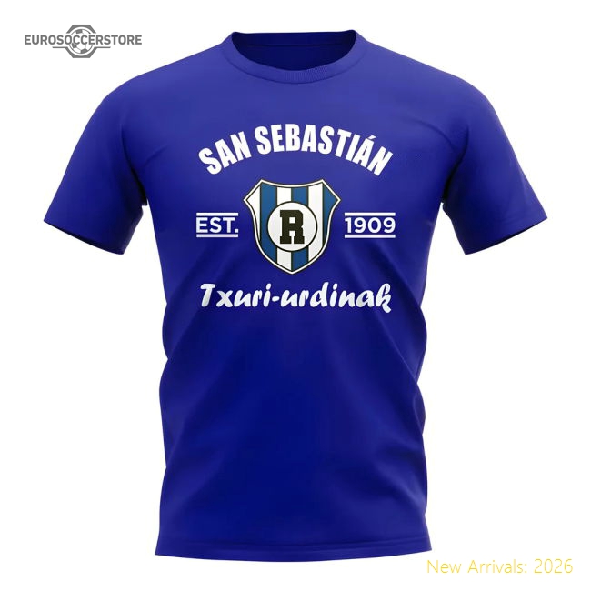 Authentic Real Sociedad Established Football T-Shirt (Royal)
