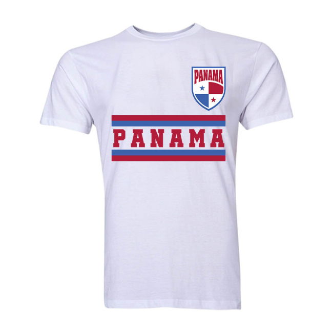 Match-Ready Fan-Favorite Panama Core Football Country T-Shirt (White)