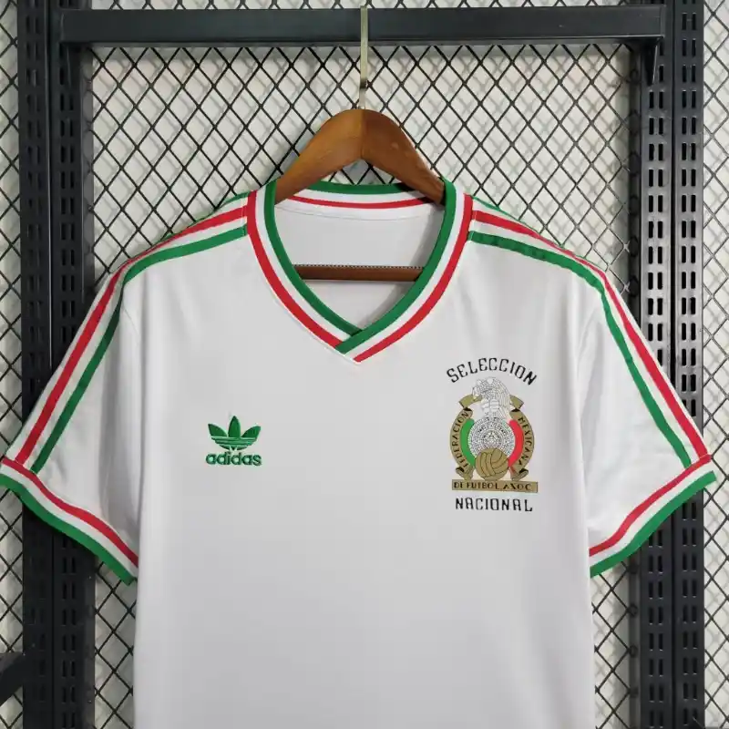 1985 Mexico White Special Edition Soccer retro kit