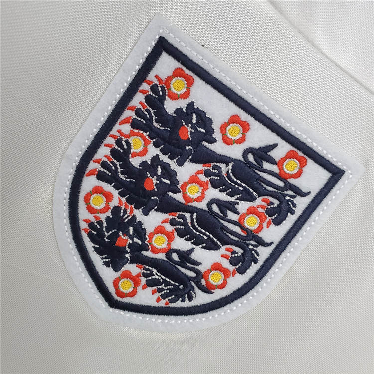 1982 England Home WhiteRed Retro Soccer Jersey Football Shirt -