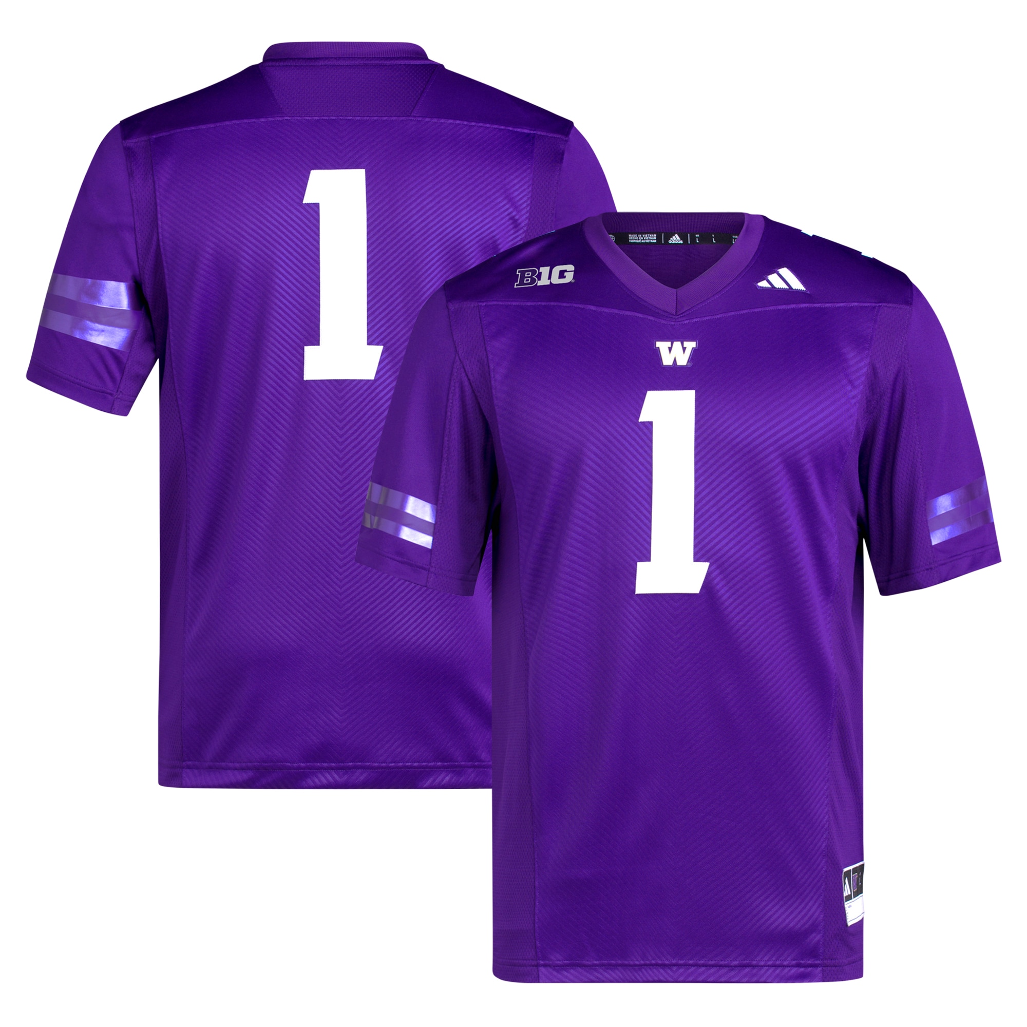 #1 Washington Huskies Premier 26/27 Football Jersey - Purple