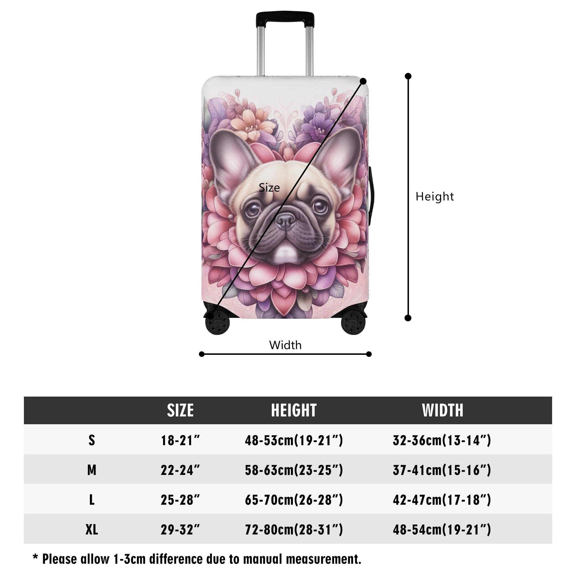 Flowers - Durable Luggage Cover Dog Supplies | Vet-recommended