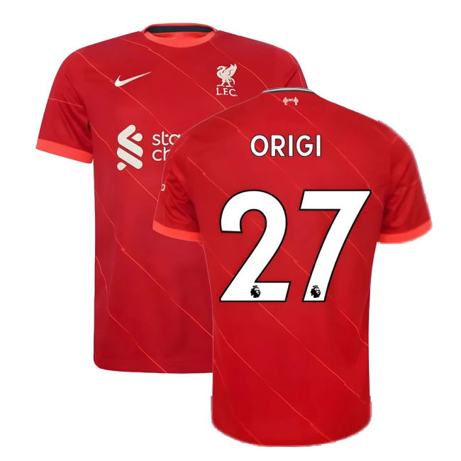 Superior Craftsmanship Official Liverpool Home Shirt Origi #27 Lat...