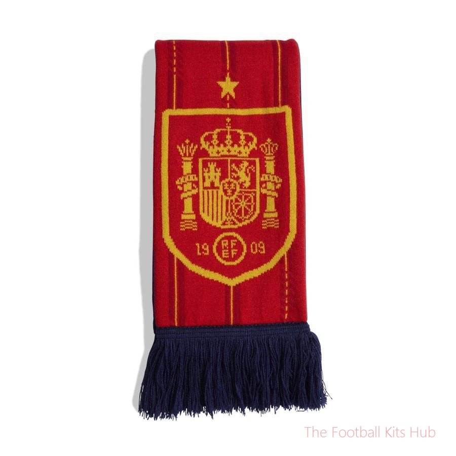 Spain Scarf World Cup 2026 - Dark Blue/Vivid Red/Crew Yellow