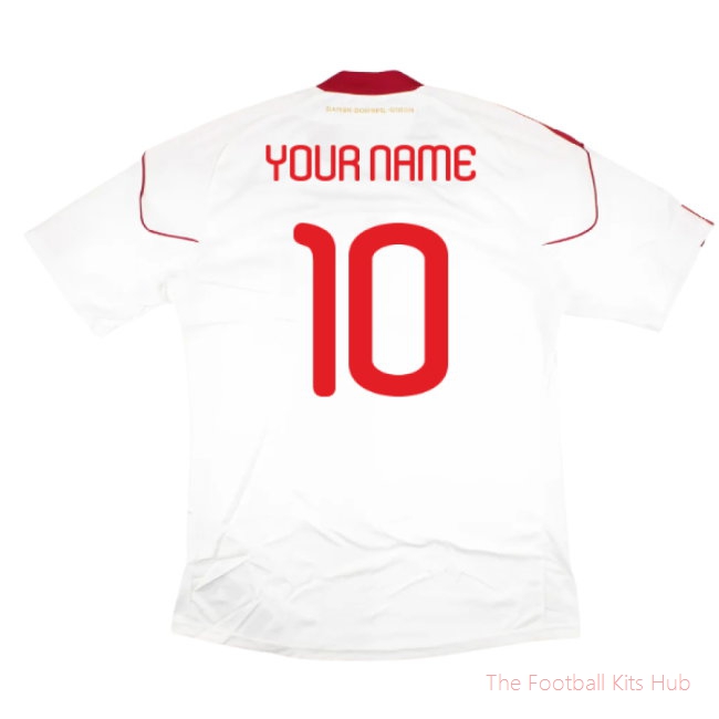 2010-2011 Denmark Away Shirt (Your Name)