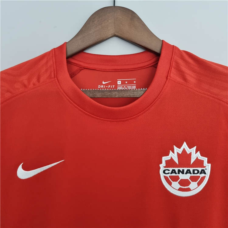Canada World Cup 2022 Home Red Soccer Jersey Soccer Shirt - World Cup