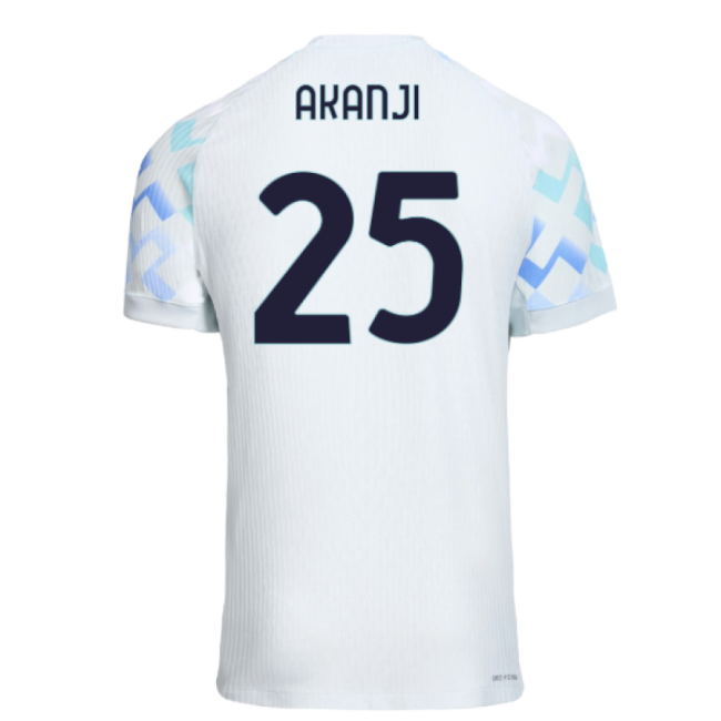 High-quality 2025-2026 Inter Milan Authentic Away Shirt (akanji 25)