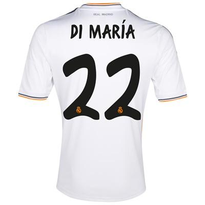 13-14 Real Madrid 22 Di Maria Home Jersey Shirt - Official Replica