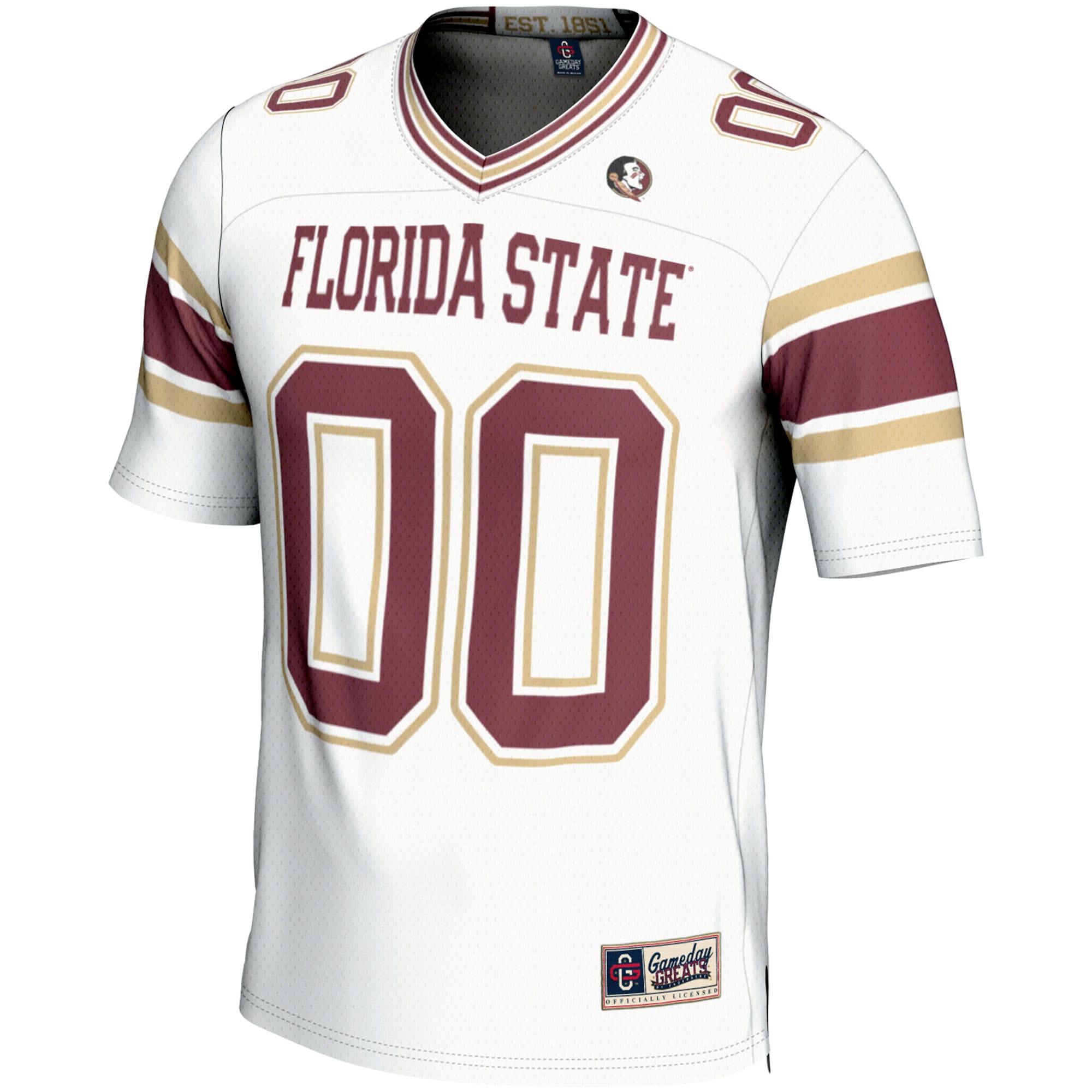 [DDG] Florida State Seminoles GameDay Greats Youth NIL Pick-A-Player Football Jersey - White