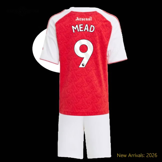 2025-2026 Arsenal Mini Durable Jersey Mead Dri-fit Lightweight