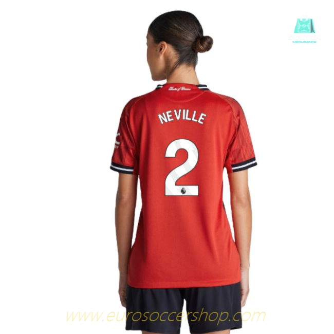2025-2026 Man Utd Authentic Home Shirt (Womens) (Neville 2)