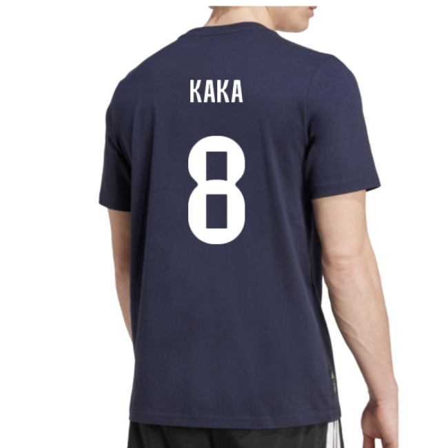 Authentic 2025-2026 Real Madrid Seasonal Graphic Tee (Legend Ink) (Kaka