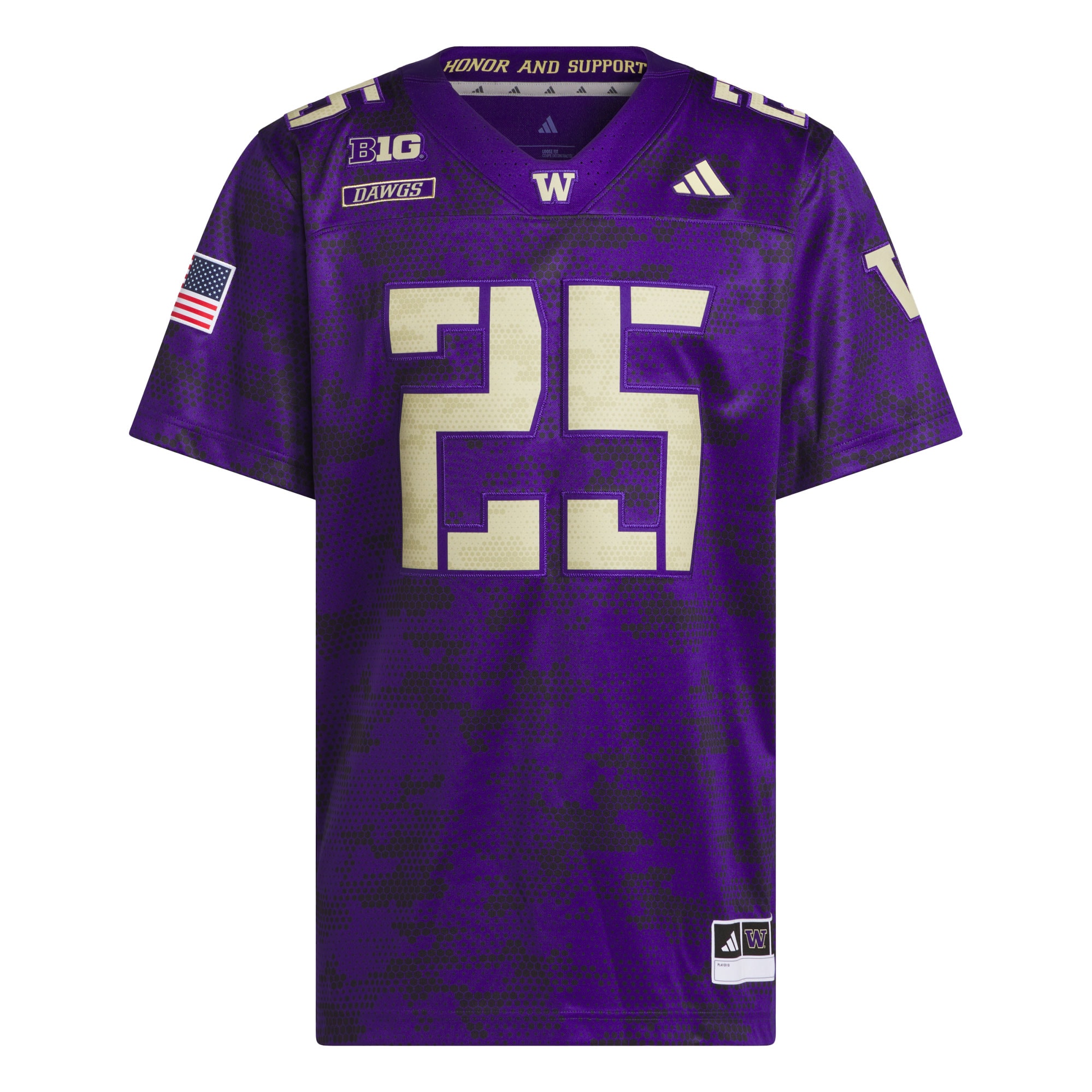 [DDG] Washington Huskies Honor & Support Premier Strategy Jersey - Purple