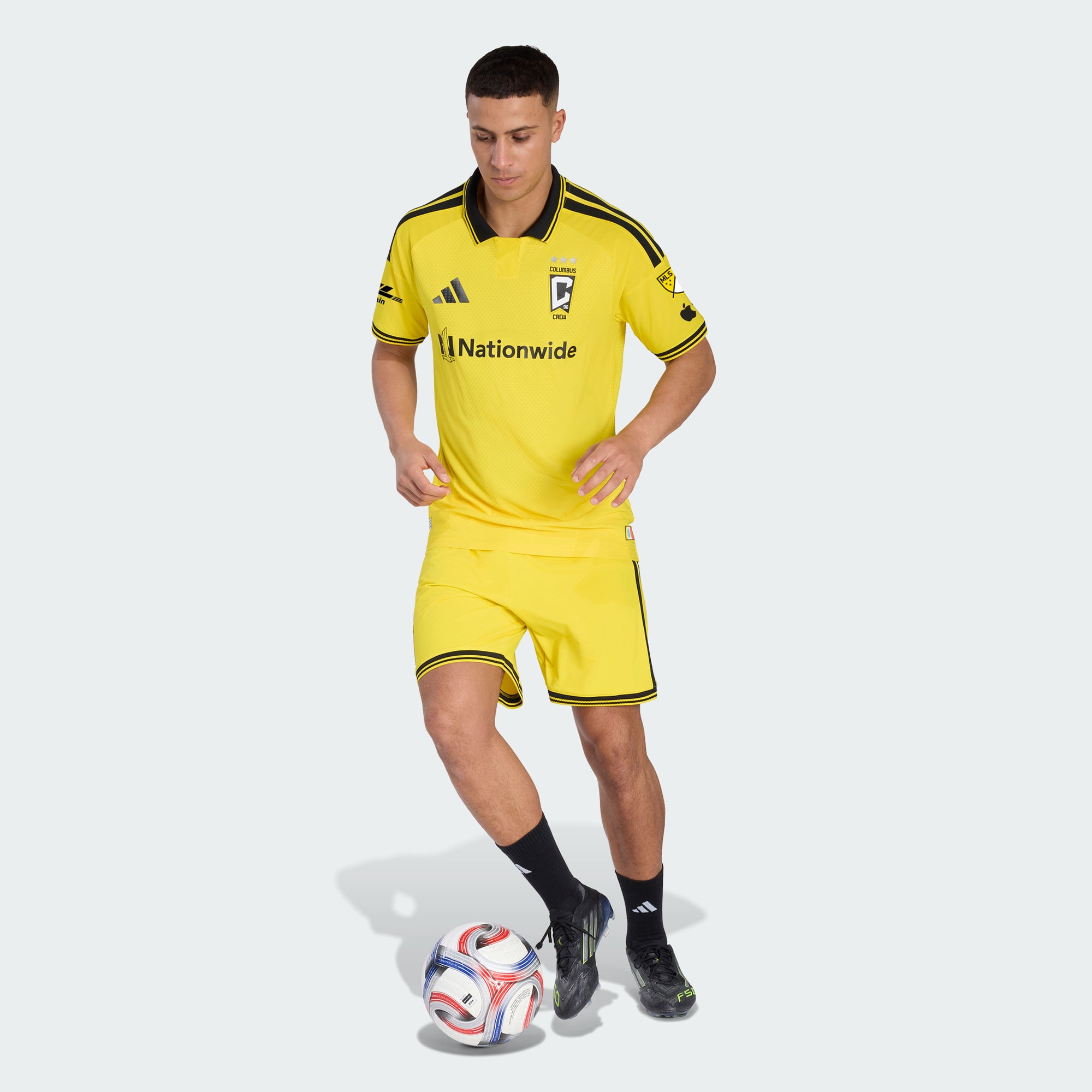 [SJH] Columbus Crew 2026 The Crafted for Excellence Kit On-Field Authentic Patch Jersey - Yellow
