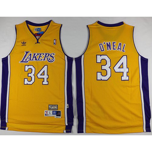 Lakers Yellow Angeles Lakers #34 Jersey - Economical NBA Fan Apparel