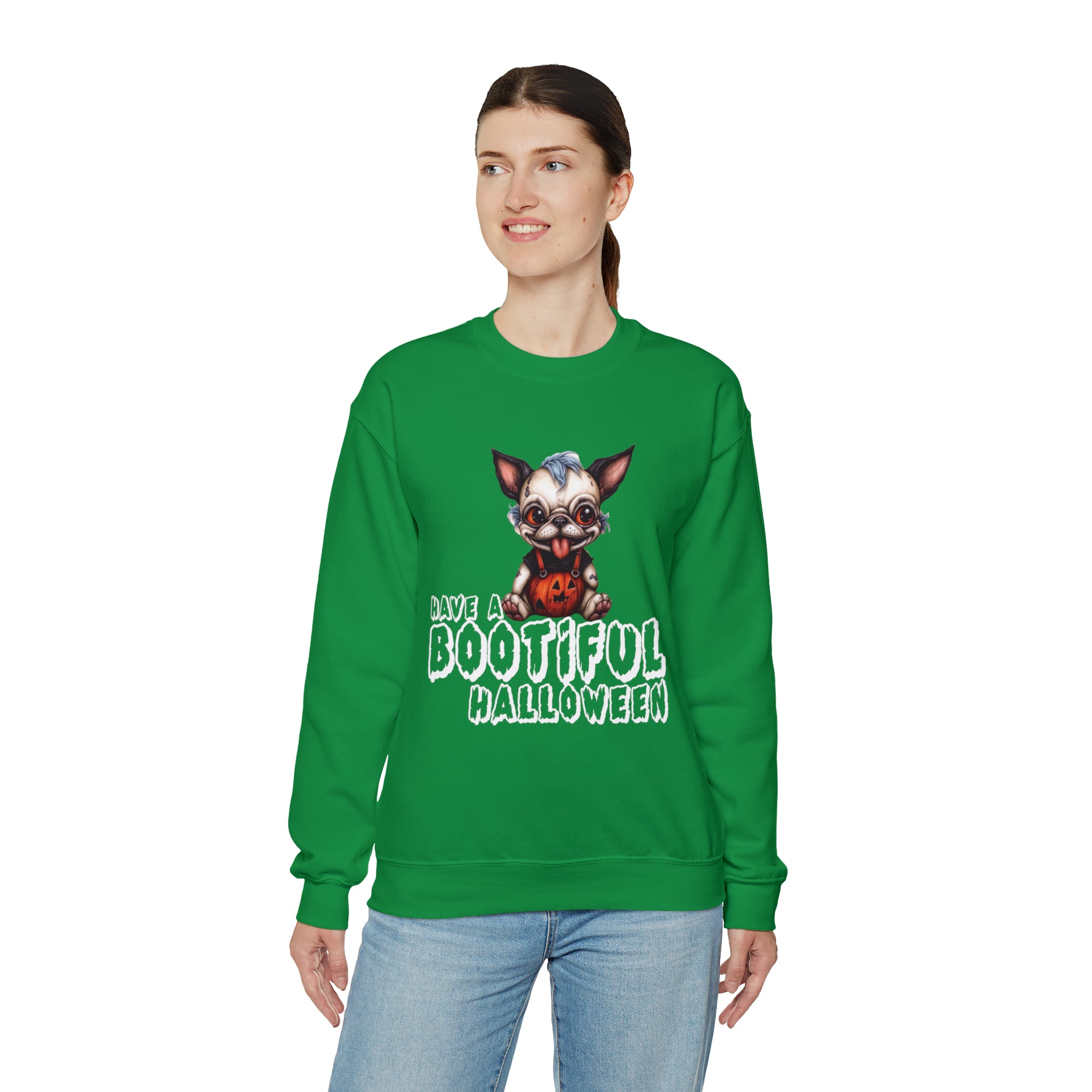 Minimal-Aesthetic Bootiful Halloween Unisex Sweatshirt for Pet Durable