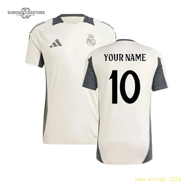 Popular 2024-2025 Real Madrid Eu Training Jersey (Putty Mauve) (Your
