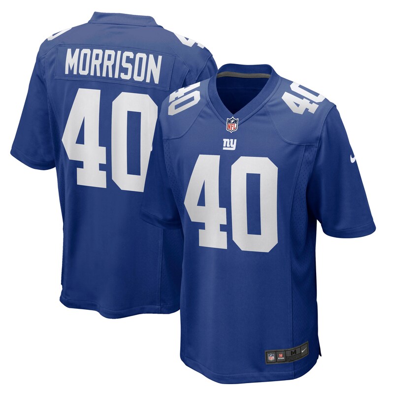 None Joe Morrison Team Captain NY Giants Premium-Quality Jersey