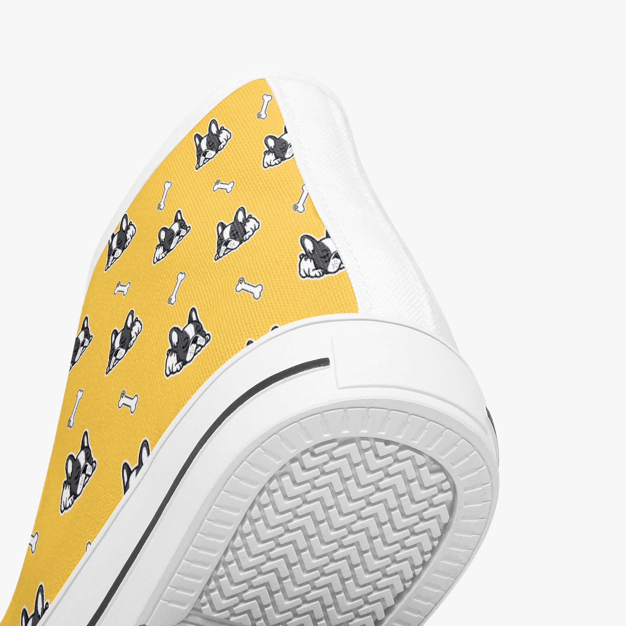 French Bulldog Lover Tanya Classic High Top Canvas Shoes Casual Footwear