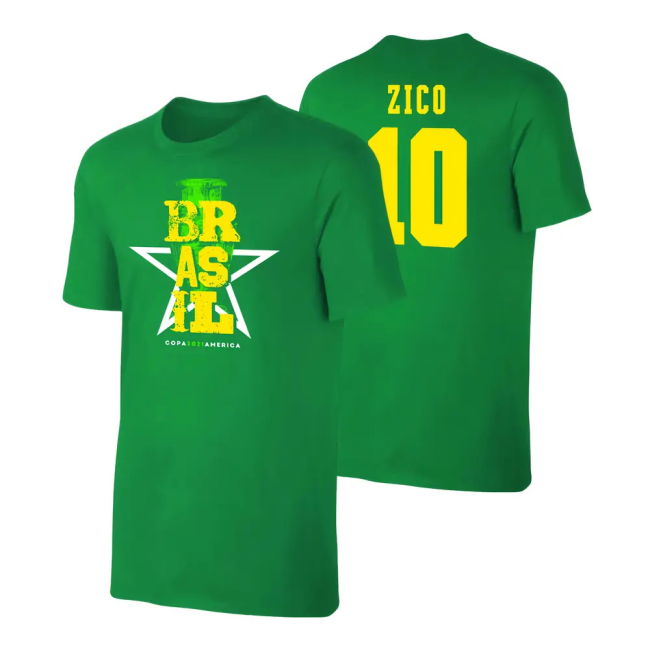 Team Brazil Qualifiers T-Shirt (Zico 10) Green National
