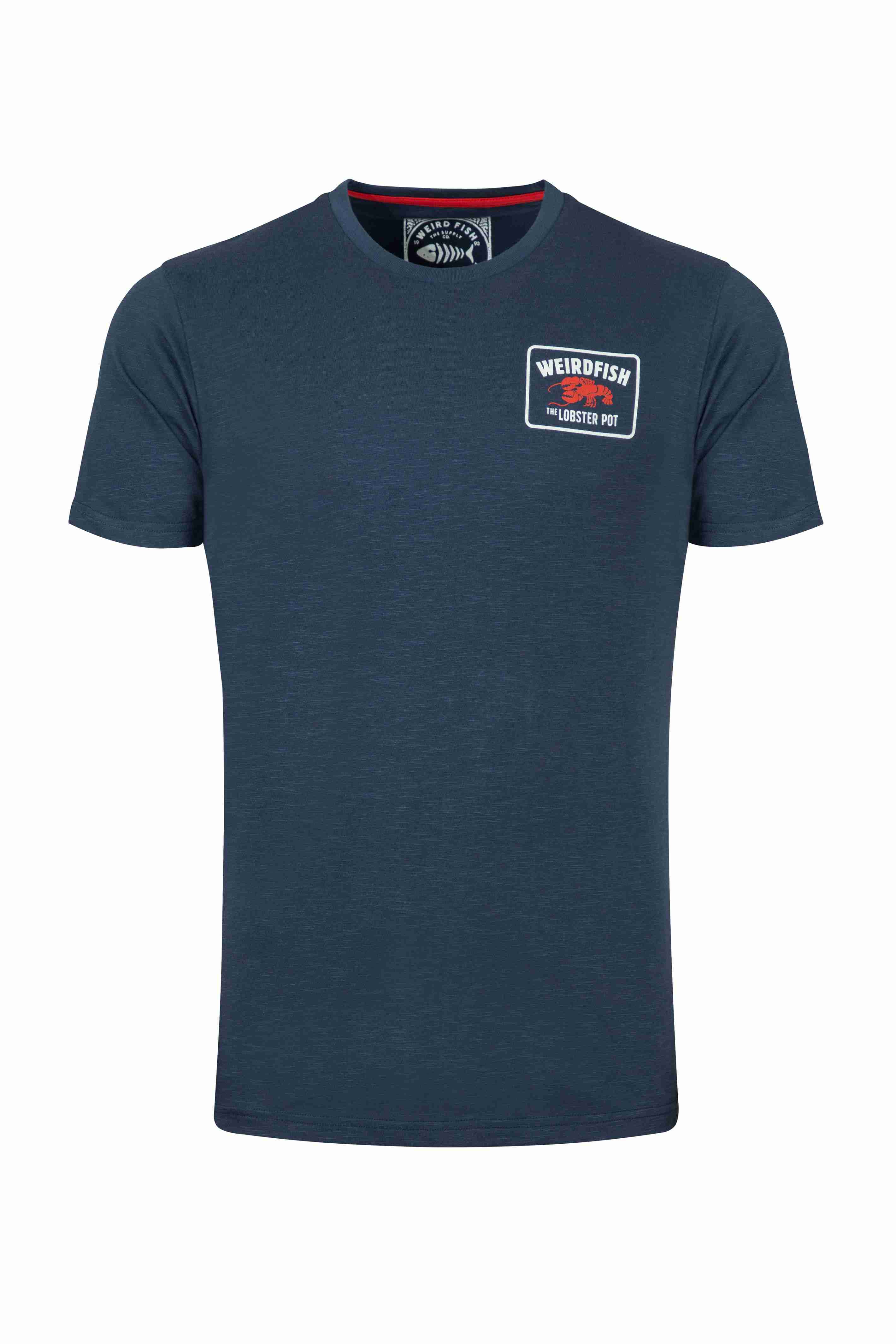 Lobster Pot Back Print Graphic T-Shirt Navy