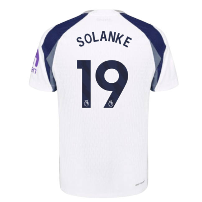2025-2026 Tottenham Hotspur Authentic Home Kit (Solanke 19)