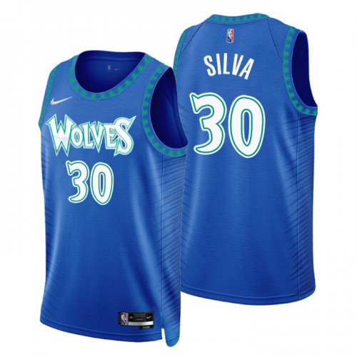 Minnesota Minnesota Timberwolves #30 Chris Silva Mens Nike Royal 2021/22 Swingman NBA Jersey ¨C City Edition Mens