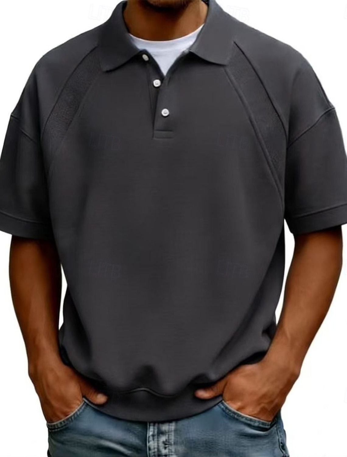 Men's Polo Shirts Casual Business Turndown Short Sleeve Fashion Basic