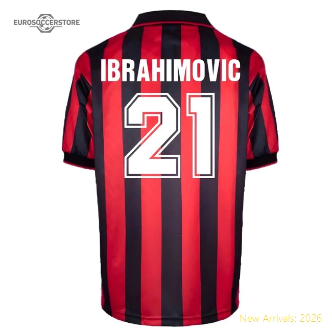 Ac Milan Premium Ibrahimovic Home Jersey Premium Fabric