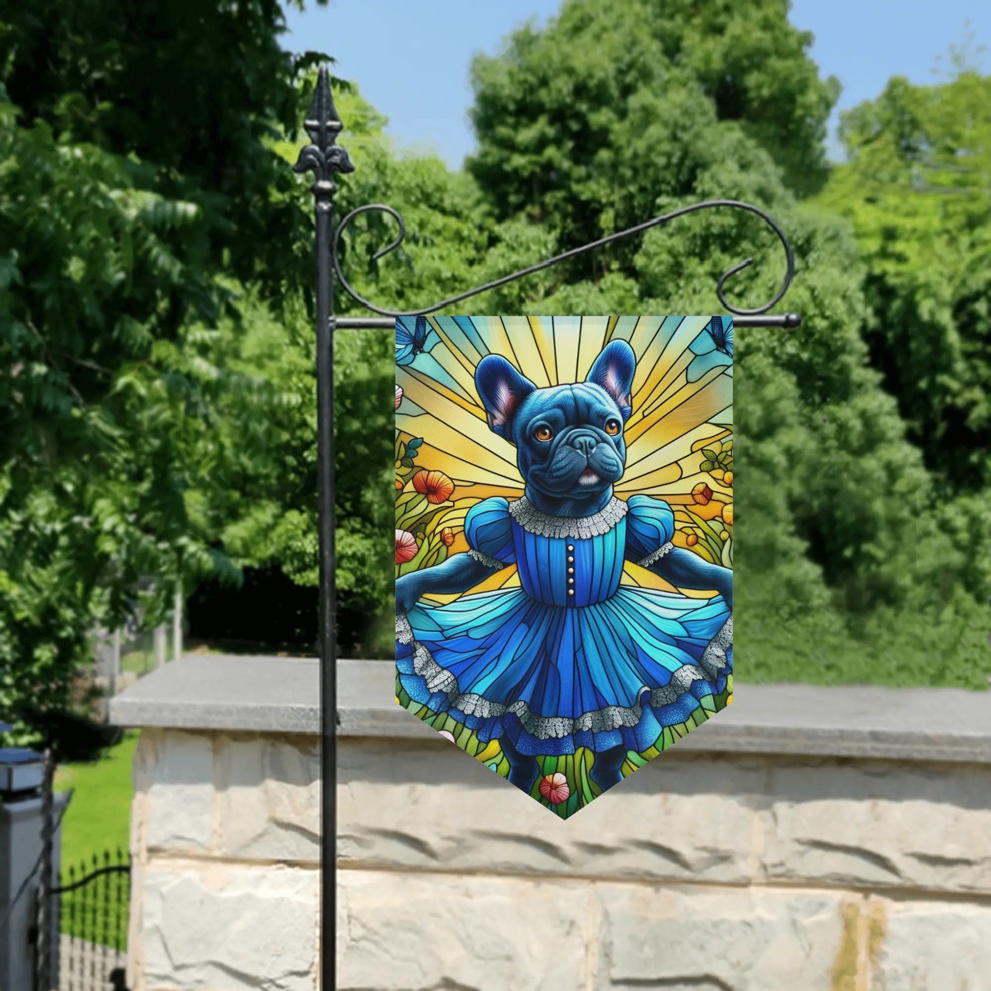 Durable Frenchie-Fan Potato - Garden Flag Banner for Fashion Lovers
