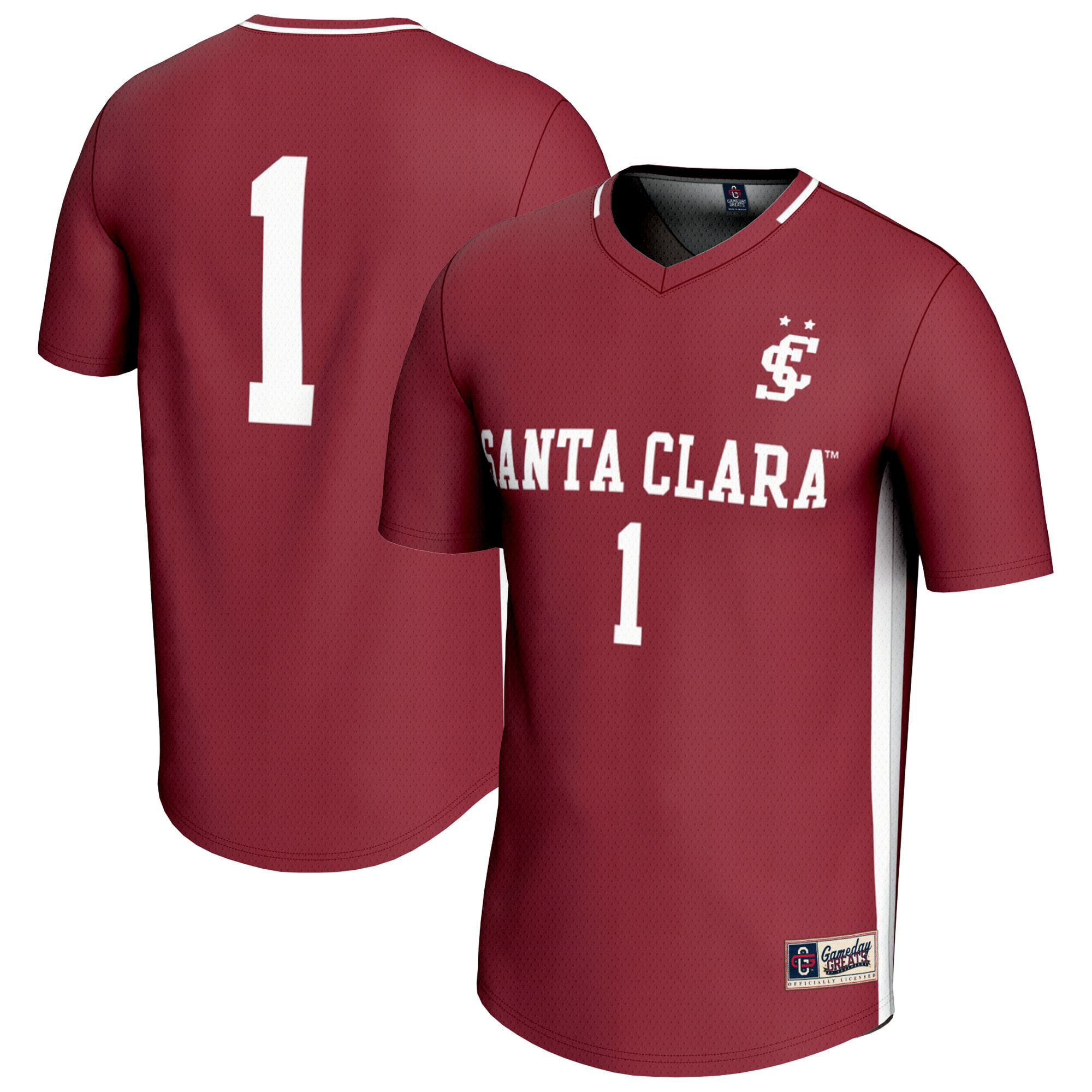 [LK] Santa Clara Broncos GameDay Greats Lightweight Women's Soccer Fashion Jersey - Maroon