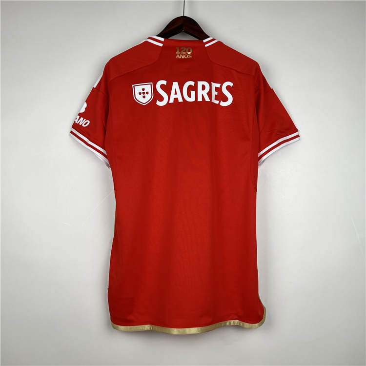 Breathable Benfica 2324 Home Red Soccer Jersey Football Shirt