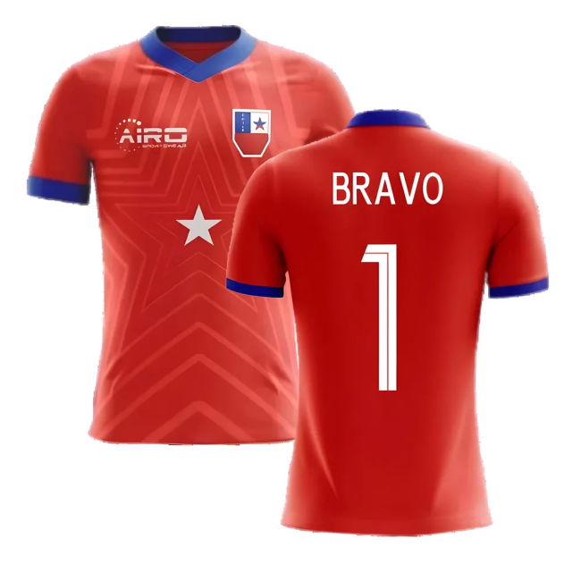 Official 2025-2026 Chile Home Concept Football Shirt (Bravo 1) - Kids