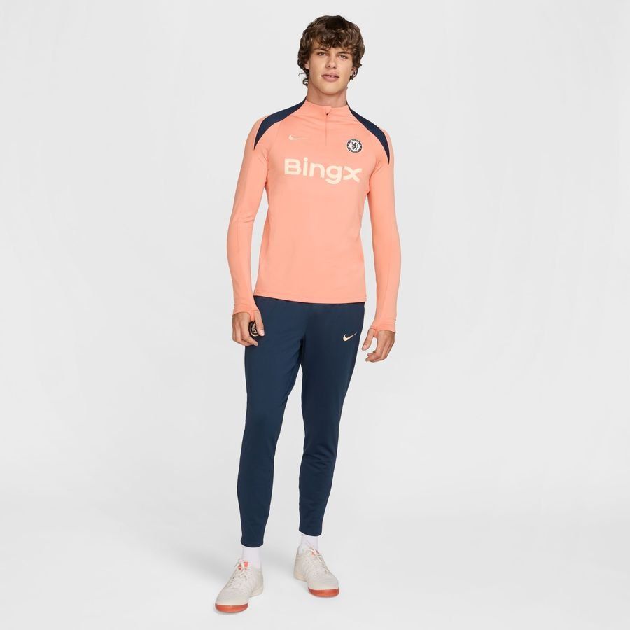 Chelsea Training Shirt Dri Fit Strike Drill Apricot/obsidian/guava Ice