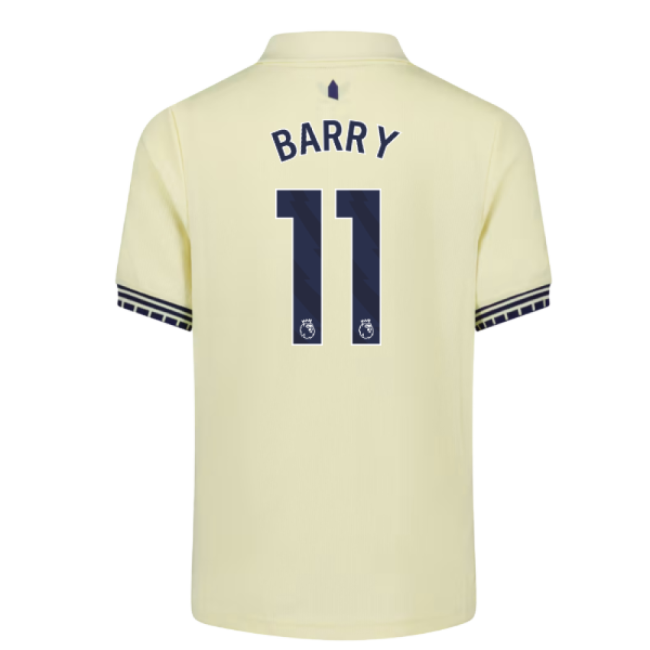 Rare 2025-2026 EVE Away EPL Shirt Barry 11 - Kids Great Deal #11136