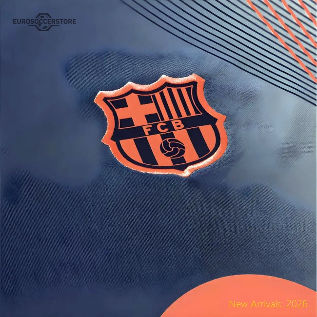 2025-2026 Barca T90 Third Dri-fit Pre-match Shirt (navy)