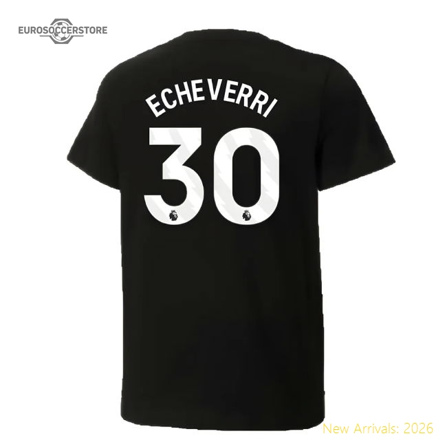 Official 2024-2025 Man City Ftblculture Tee (black) (echeverri 30)